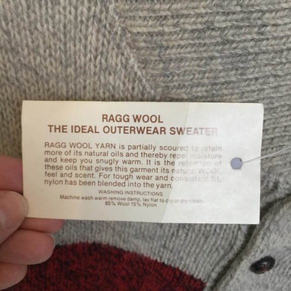 Vintage BOG SPORT Wool Henley Sweater Striped Grandpa Style MEN'S Sz XL NEW - Picture 9 of 9